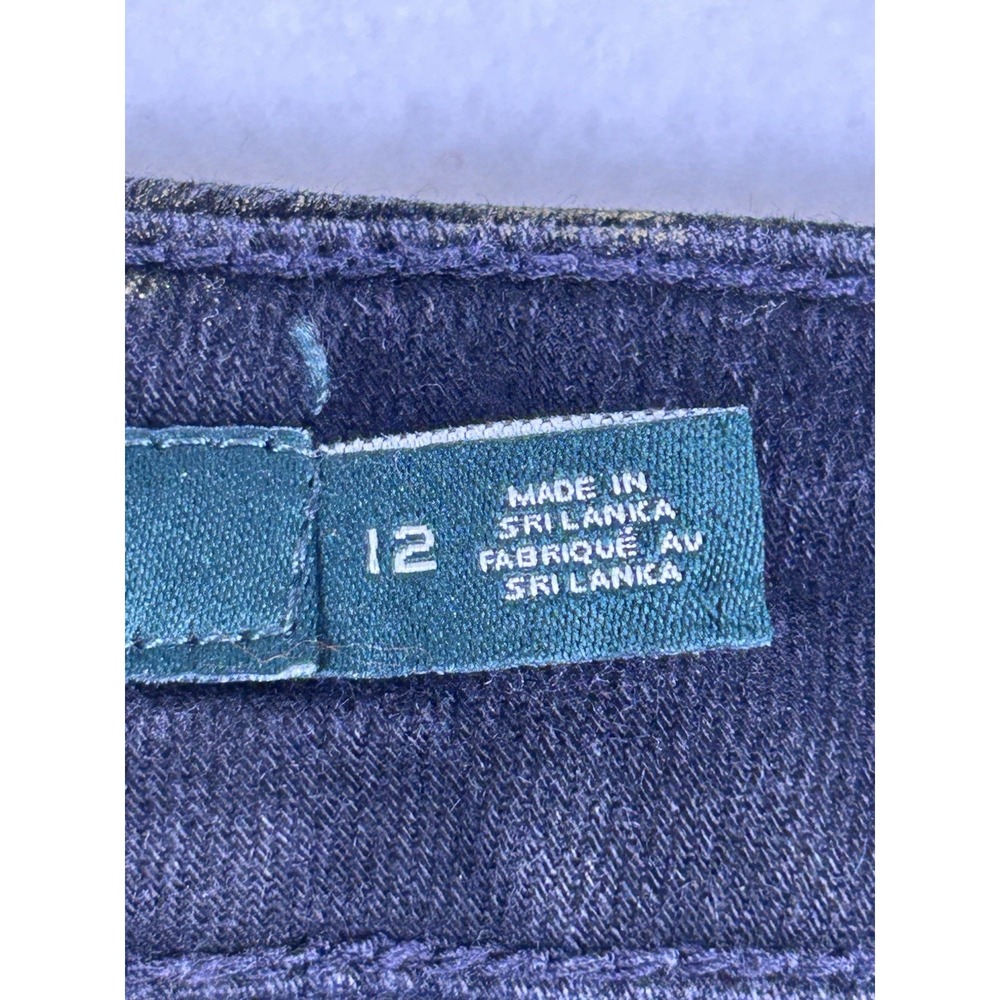 Lauren Ralph Lauren Metallic Olive Skinny Jeans - Picture 4 of 12